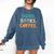 Dogs Books Coffee Reading Book Lover Comfort Colors Sweatshirt Blue Jean