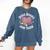 Dogs Books And Yarn Crocheting Comfort Colors Sweatshirt Blue Jean