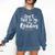 Don't Talk To Me I'm Reading Minimalist Book Lover Comfort Colors Sweatshirt Blue Jean