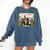 Dr Dolittle Children's Book Cover Premium Tri-Blend Comfort Colors Sweatshirt Blue Jean