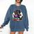 Dragon Reading A Book Cute Bookworm Book Lover Comfort Colors Sweatshirt Blue Jean