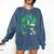 Dragon Reading Books Bookworm Comfort Colors Sweatshirt Blue Jean