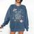 Dramatic Book Lover Quote Comfort Colors Sweatshirt Blue Jean