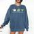 Drink Matcha Read Books Be Happy Book Lover Matcha Tea Lover Comfort Colors Sweatshirt Blue Jean