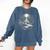Duck Reading Book Full Moon Lake Scenery Comfort Colors Sweatshirt Blue Jean