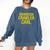 Dungeon Crawler Carl Yellow Text Logo LitRPG Series Book Comfort Colors Sweatshirt Blue Jean