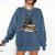 Dutch Shepherd Books Reading Dog Breed Graphic Comfort Colors Sweatshirt Blue Jean