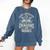 Easily Distracted By Books & Dragons Bookworm Reading Comfort Colors Sweatshirt Blue Jean