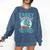 Easily Distracted By Books And Dragons Nerds Comfort Colors Sweatshirt Blue Jean