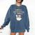 Easily Distracted By Books Silly-Goose Bookish Library Read Comfort Colors Sweatshirt Blue Jean