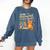 Easily Distracted By Cats And Books Book & Cat Lover Comfort Colors Sweatshirt Blue Jean