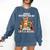 Easily Distracted By Cats And Books Book Lover Cat Comfort Colors Sweatshirt Blue Jean