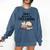 Easily Distracted By Cats And Books Cute Book Lover Comfort Colors Sweatshirt Blue Jean