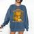 Easily Distracted By Cats And Books Cute Cat Book Lover Comfort Colors Sweatshirt Blue Jean