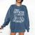 Easily Distracted By Cats And Books Reading Cat Comfort Colors Sweatshirt Blue Jean