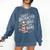 Easily Distracted By Dogs And Books Reader Animal Dog Comfort Colors Sweatshirt Blue Jean