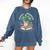 Easily Distracted By Plants And Books Comfort Colors Sweatshirt Blue Jean