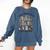 Easily Distracted By Plants Cats & Books Planting Gardening Comfort Colors Sweatshirt Blue Jean