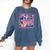 EAT THE RICH 90S NOSTALGIA WHALE ORCA YAHCT RETRO Comfort Colors Sweatshirt Blue Jean EAT THE RICH 90S NOSTALGIA WHALE ORCA YAHCT RETRO Comfort Colors Sweatshirt Blue Jean