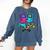 Eighties Console Controller Gaming Player Gadget Nostalgia Comfort Colors Sweatshirt Blue Jean