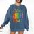 Equal Rights Book Flower Resist 86 47 Feminist Women Rights Comfort Colors Sweatshirt Blue Jean