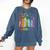 Equality Books Peace Love Compassion LGBT Gay Lesbian Pride Comfort Colors Sweatshirt Blue Jean