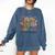 Everyone Is Welcome Here Floral Book LGBT Pride Equality Comfort Colors Sweatshirt Blue Jean