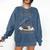 F-CAW-F Crow Book Lover Reader Gothic Humor Comfort Colors Sweatshirt Blue Jean F-CAW-F Crow Book Lover Reader Gothic Humor Comfort Colors Sweatshirt Blue Jean