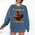 F-CAW-F I'm Reading Chicken Book Lover Introvert Meme Comfort Colors Sweatshirt Blue Jean