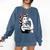 Female Librarian Rosie Riveter Book Guardian Woman Comfort Colors Sweatshirt Blue Jean