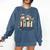 Floral Book There's No Such Thing As Too Many Book Lover Comfort Colors Sweatshirt Blue Jean