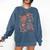 Floral Pride & Prejudice Barely Tolerable Book Lover Bookish Comfort Colors Sweatshirt Blue Jean