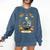 Floral Tarot Card The Reader Skeleton Reading Book Comfort Colors Sweatshirt Blue Jean Floral Tarot Card The Reader Skeleton Reading Book Comfort Colors Sweatshirt Blue Jean