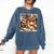 Fox Reads By Fireplace In Cabin Rustic Book Cozy Cup Tea Comfort Colors Sweatshirt Blue Jean