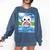 Frutiger Aero Aesthetic Tech Kawaii Ramen Cat Fishes Comfort Colors Sweatshirt Blue Jean