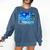 Frutiger Aero Beach Y2k Aesthetic Palm Tree Sand Ocean Premium Comfort Colors Sweatshirt Blue Jean
