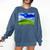 Frutiger Aero Meadow Aesthetic Y2k 2000s Ironic Nostalgic Comfort Colors Sweatshirt Blue Jean