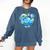 Frutiger Aero Metro Abstract Maximalism 2000s Nostalgia Comfort Colors Sweatshirt Blue Jean