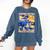 Frutiger Aero Retro Vibes Y2K 90's Vibes Comfort Colors Sweatshirt Blue Jean