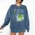 Frutiger Aero Y2K Fashion Trends Statement Piece Tech Orbite Premium Tri-Blend Comfort Colors Sweatshirt Blue Jean