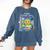 Frutiger Aero Y2K Meme Graphic 2000s Nostalgia Comfort Colors Sweatshirt Blue Jean