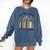 My Weekend Is Fully Booked Cozy Bookish Comfort Colors Sweatshirt Blue Jean