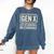 Gen X Lots Of Memories No Evidence Retro Nostalgia Premium Tri-Blend Comfort Colors Sweatshirt Blue Jean