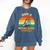Gen X Slide Strong Generation X Gen Xer Nostalgia Comfort Colors Sweatshirt Blue Jean