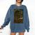Geometric History Educated Women Teacher Book Melanin Comfort Colors Sweatshirt Blue Jean