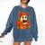 Ghost Reading Book Lovers Autumn Fall Halloween Comfort Colors Sweatshirt Blue Jean