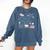 Girl Coquette Bow Just One More Chapter Book Bookish Reading Comfort Colors Sweatshirt Blue Jean