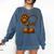 Girl Who Loves Dogs & Books Heart Dog Lover Reader Reeding Comfort Colors Sweatshirt Blue Jean