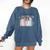 God Says I Am Book Bible Verse Christian Girls Women Comfort Colors Sweatshirt Blue Jean