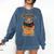 Groundhogs Prefer Books Over Winter February Comfort Colors Sweatshirt Blue Jean